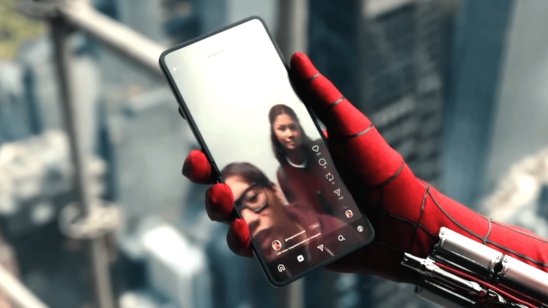 Ned and MJ on phone in Spider-Man: Brand New Day.