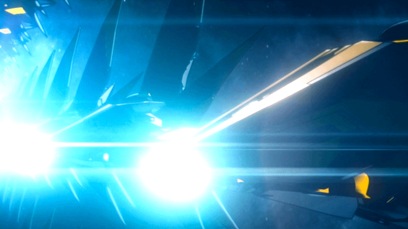 The back of a Nova Corps ship in Marvel Zombies