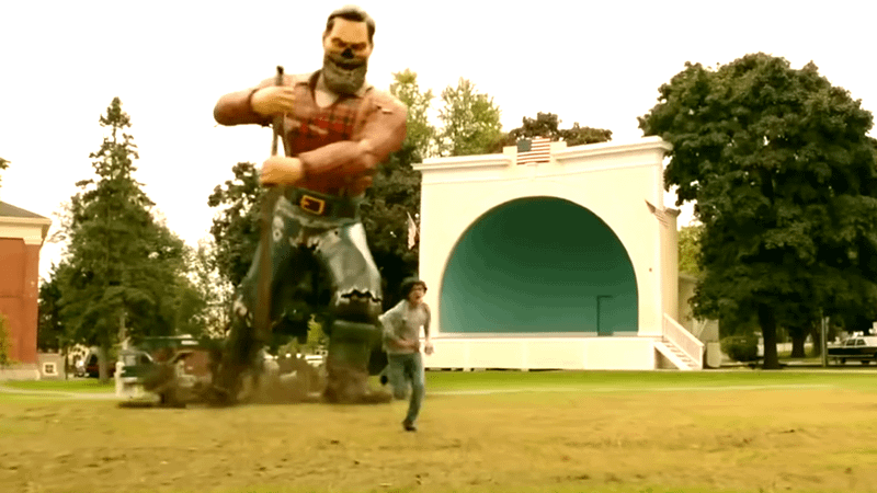 Paul Bunyan chasing down Richie in IT Chapter Two