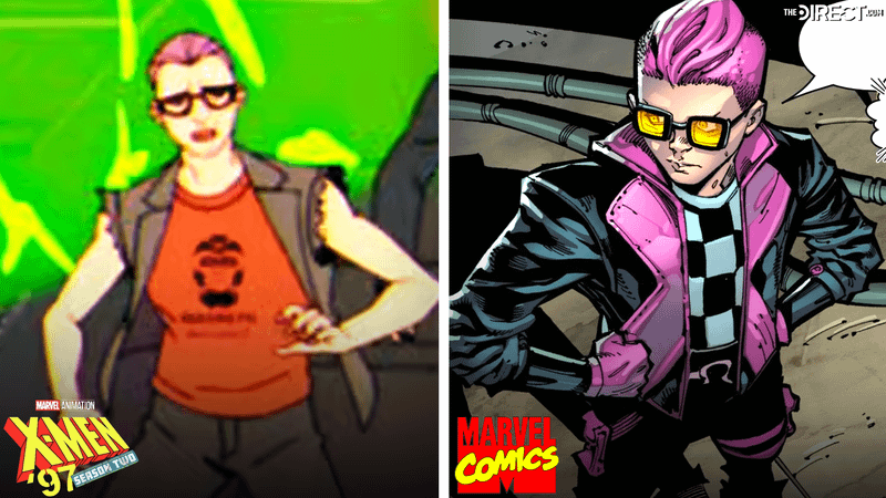 Pink haired mutant Quentin Quire also known as Kid Omega.