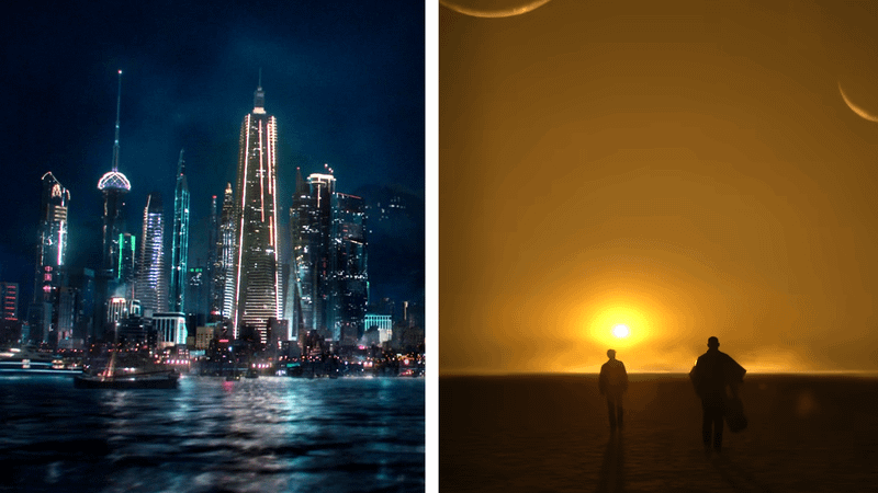 Madripoor in 'The Falcon and the Winter Soldier,' desert and sun in 'Lanterns.'