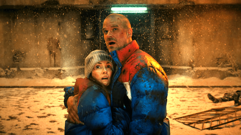 Jim Hopper & Joyce Wheeler in Stranger Things