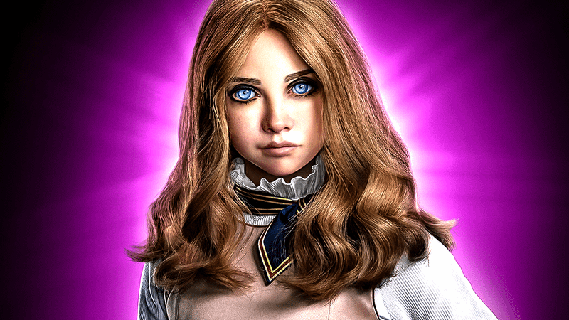 M3GAN robot from the M3GAN movie.