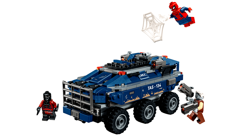 The LEGO tank and Spider-Man set.