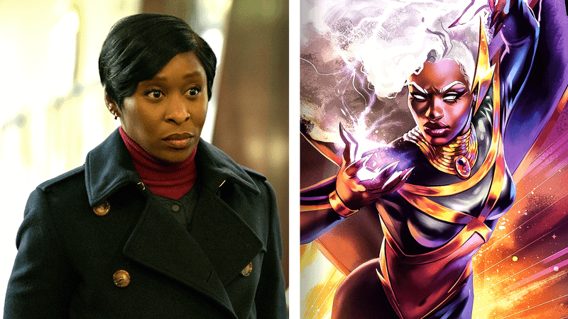 Storm from Marvel Comics and Cynthia Erivo
