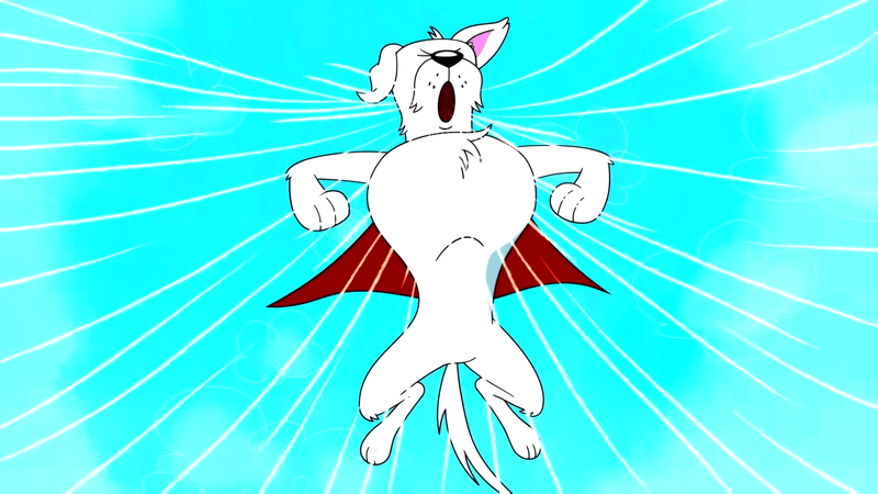 Krypto using suction breath in Krypto Saves the Day!