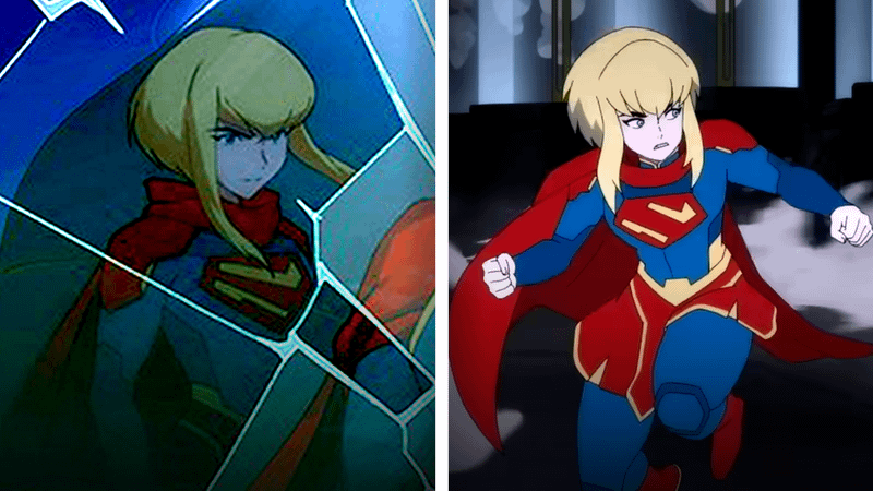 Supergirl  on My Adventures with Superman Season 3 poster.