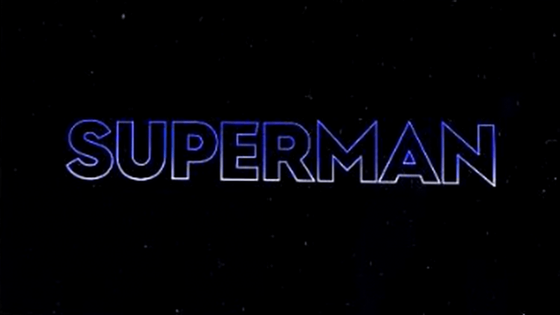 An alternate Superman logo with only the outline of the word