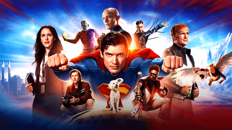 The cast of Superman in James Gunn's Superman