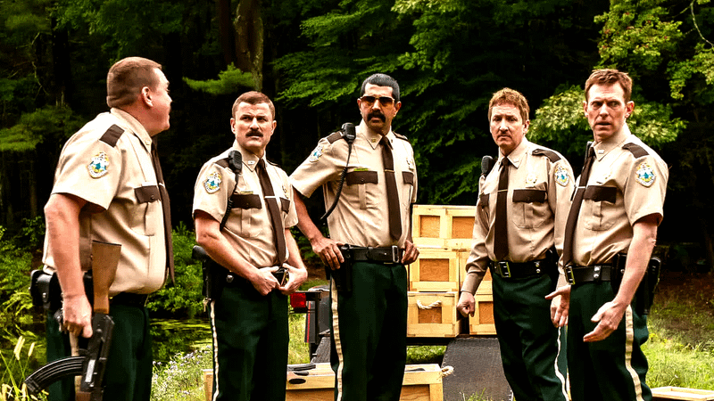 The main cast of Super Troopers.