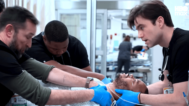 Dr. Robby & Dr. Langdon in The Pitt Season 2, Episode 14.