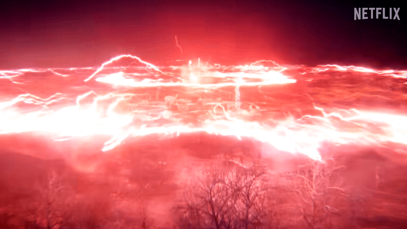 A massive explosion in the Upside Down