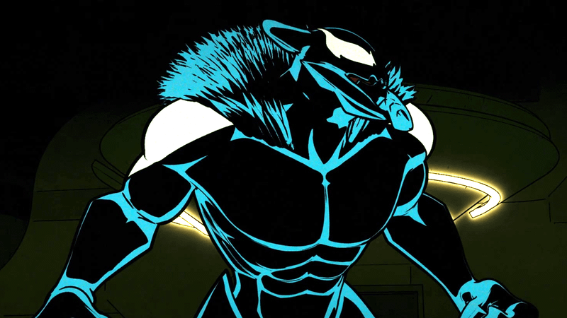 A symbiot monster from Your Friendly Neighborhood Spider-Man.