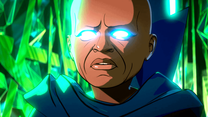 Uatu looking concerned in What If...?