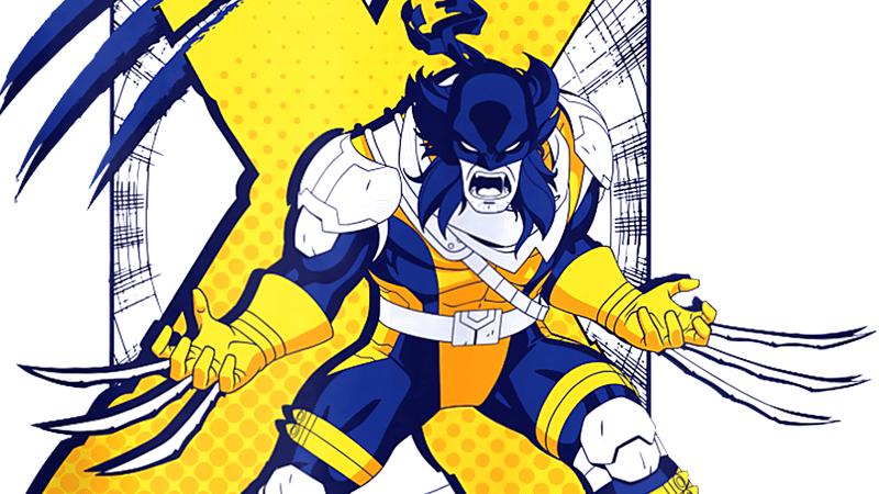 Wolverine looks feral in X-Men 97 promo art.