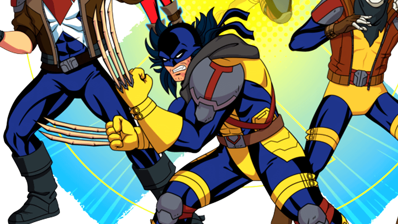 Wolverine draws out his bone claws with an angry look on his face.