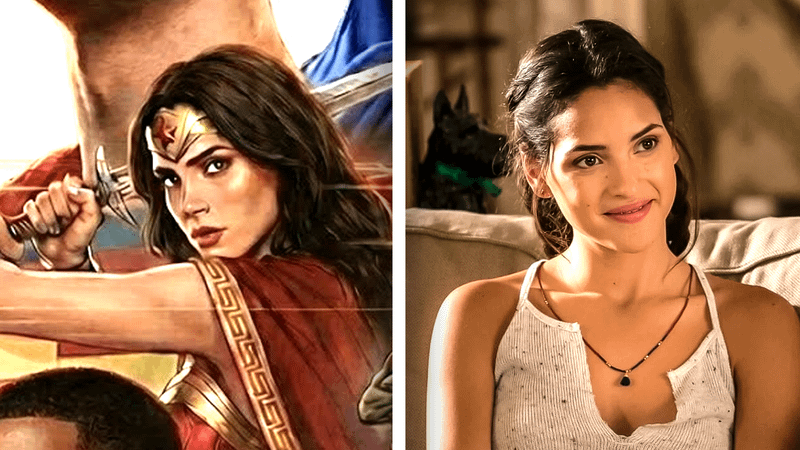 Adria Arjona as Wonder Woman in Justice League fan art.