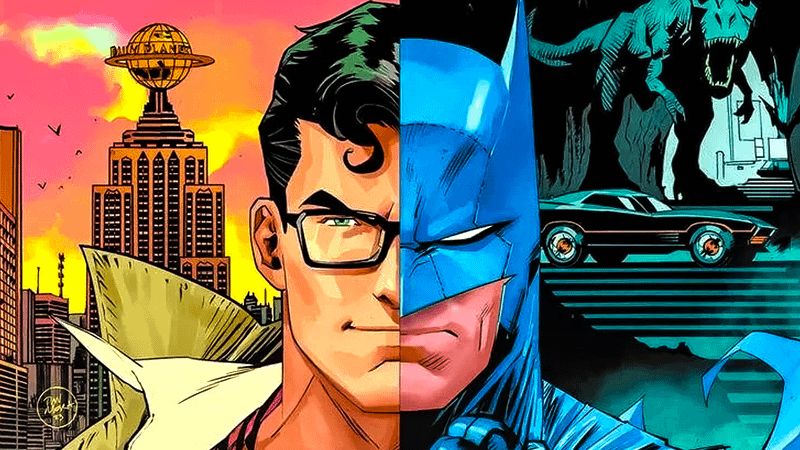 Superman and Batman in DC Comics.