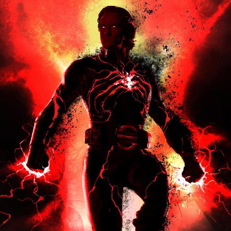 The Void concept art featuring the character wearing a suit with electricity coming from his chest