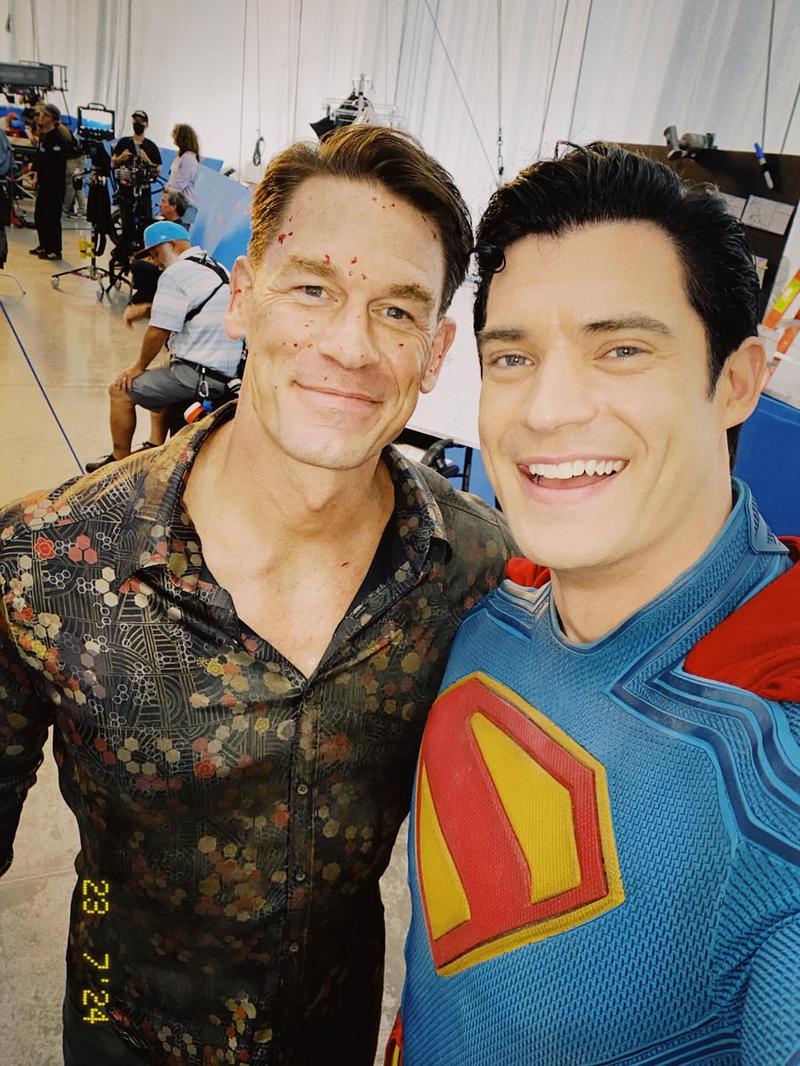 John Cena and David Corenswet