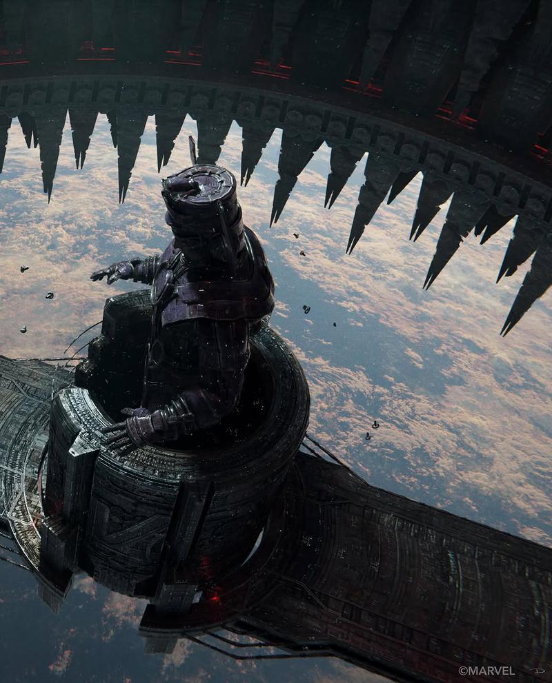Galactus looking down at Earth from his ship in Fantastic Four: First Steps