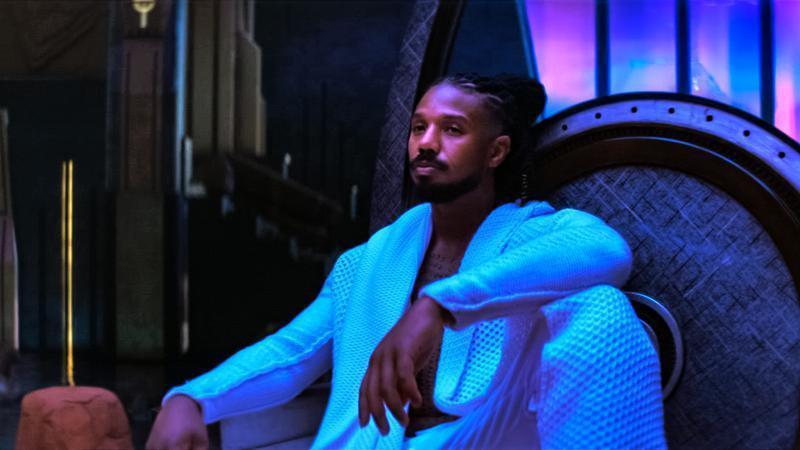 Michael B. Jordans, as Killmonger