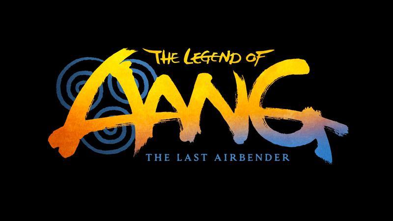 The Legend of Aang: The Last Airbender logo on black