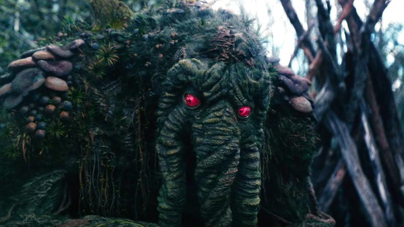 Man-Thing in a forest in Werewolf By Night
