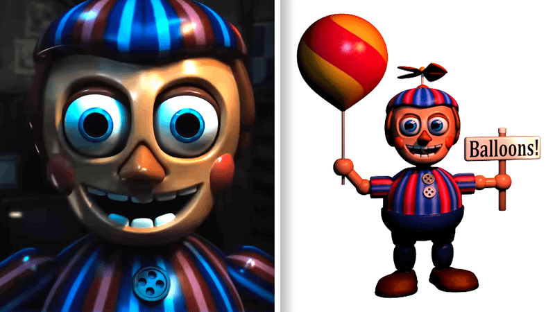 FNAF FIlm Balloon Boy side by side with FNAF Balloon Boy