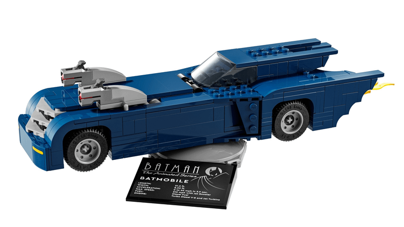 LEGO version of Batman: The Animated Series batmobile.