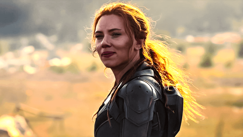 Scarlett Johansson as Natasha Romanoff in Black Widow.