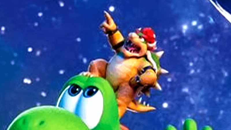 Mini Bowser on The Super Mario Galaxy Movie poster.