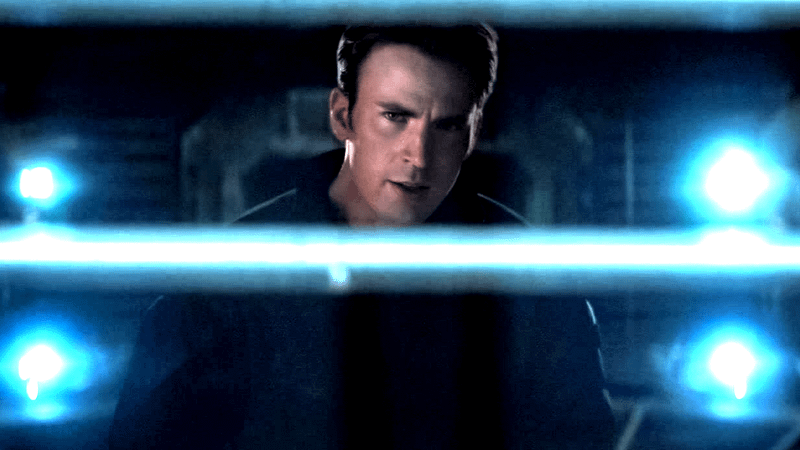 Chris Evans as Steve Rogers in Captain America: Civil War.