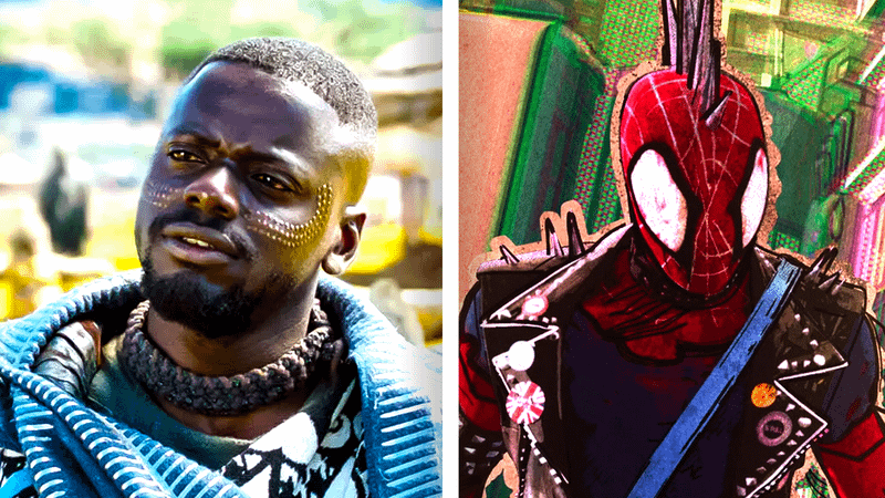 Daniel Kaluuya as W'Kabi in Black Panther, Spider-Punk/Hobie Brown in Spider-Man: Across the Spider-Verse