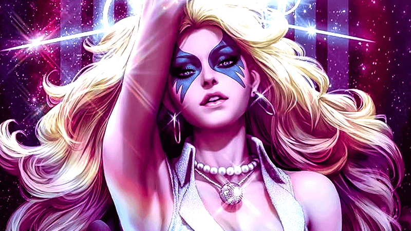 Dazzler in the comics.