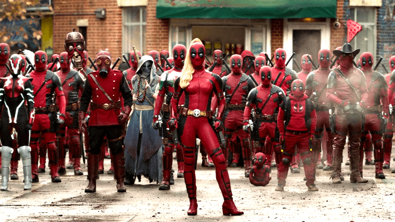 The Deadpool Corps full shot in Deadpool & Wolverine