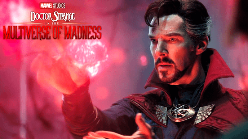 Doctor Strange in the Multiverse of Madness title card, Benedict Cumberbatch as Doctor Strange