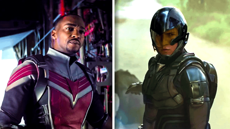 Sam Wilson and Joaquin Torres as the MCU Falcons
