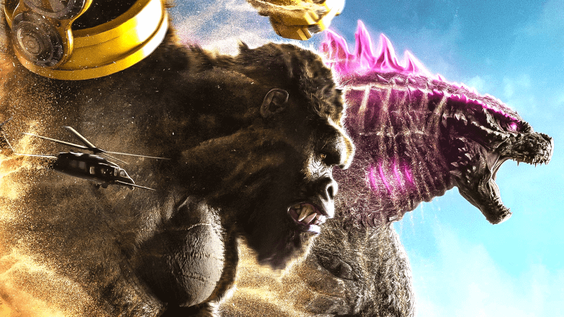 Godzilla and King Kong in Godzilla x Kong: The New Empire.