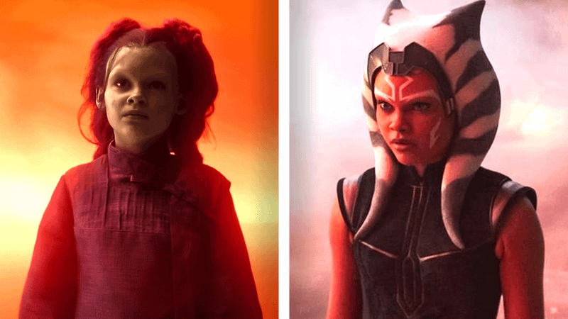 Ariana Greenblatt as Young Gamora in 'Avengers: Infinity War' and Young Ahsoka Tano in 'Ahsoka.'
