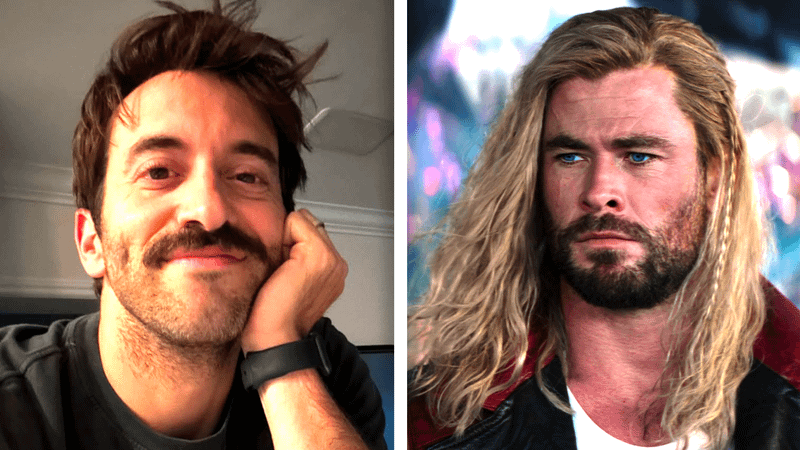 Greg Furman and Chris Hemsworth