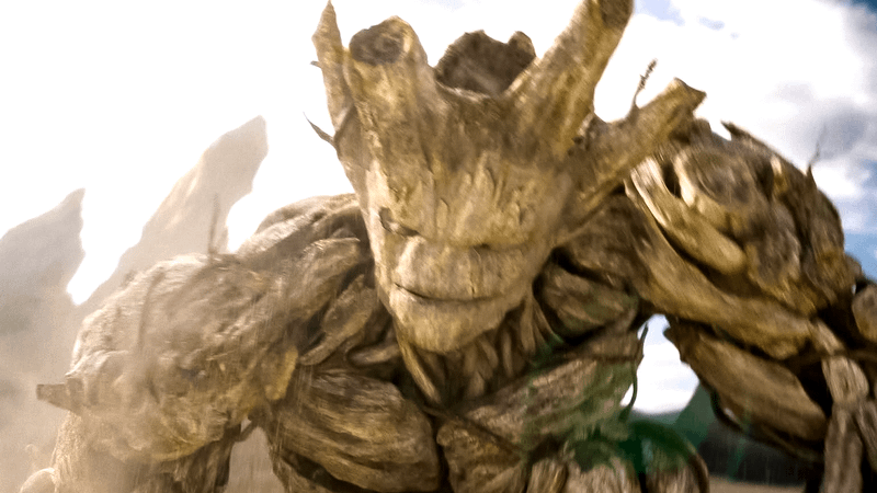 Alpha Groot in Guardians of Galaxy Volume 3.