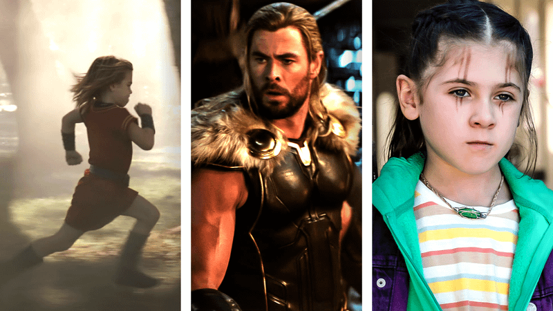Chris Hemsworth and his children Tristan and India.