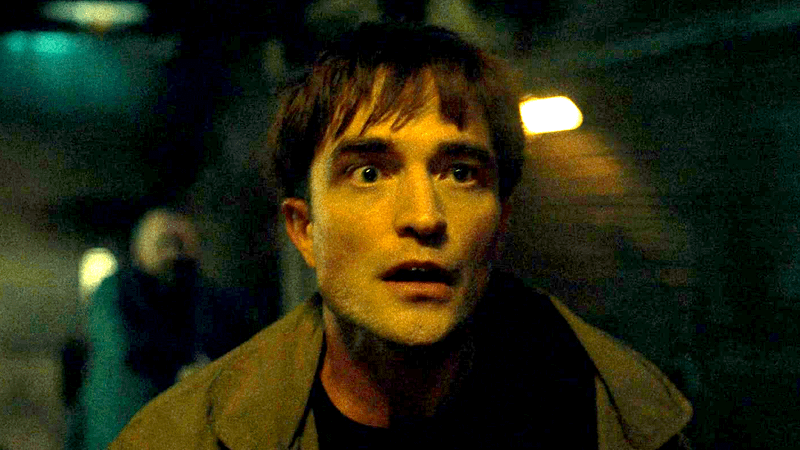 Robert Pattinson as Mickey looking scared in Mickey 17