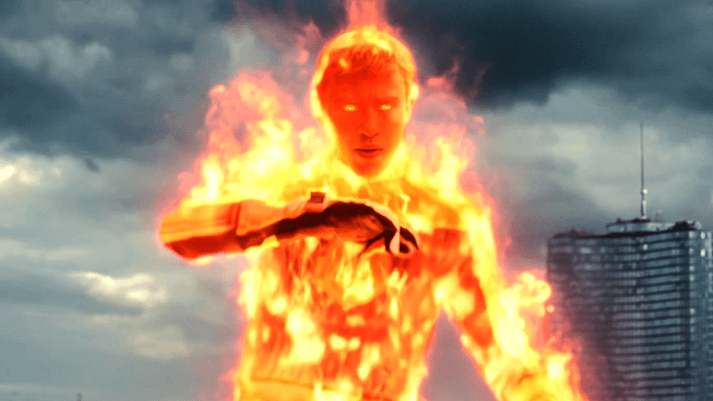 Human Torch in The Fantastic Four: First Steps.