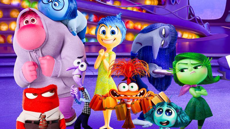 cast of 'Inside Out 2' in poster.