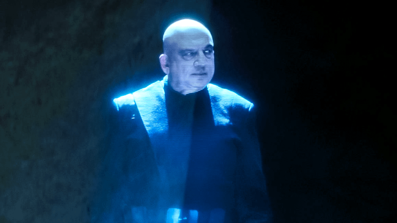 Jonny Coyne's Imperial Warlord in hologram form.