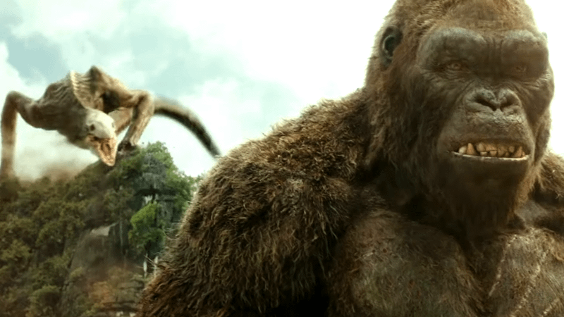 Skullcrawlers vs. Kong in Kong: Skull Island.