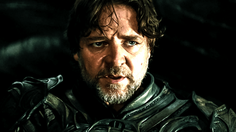 Russell Crowe as Jor-El in Man of Steel.