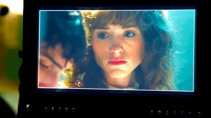 Mike and Nancy in Stranger Things